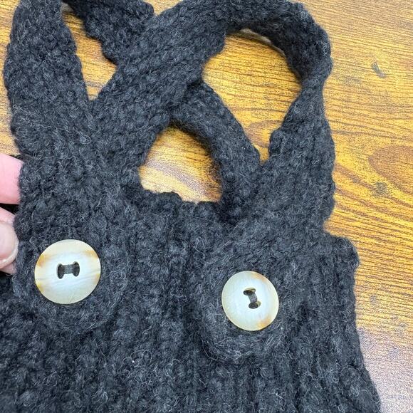 Buho Barcelona Knit Romper Size 6 Months Overalls Wool Blend Winter Classic - Picture 10 of 12